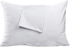 Niagara 4 Pack King Pillow Protectors with Zipper, Premium Cotton Sateen Blend T