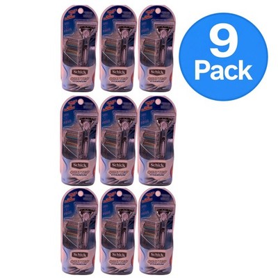 Schick Quattro Titanium Razor with 4 Refill Cartridges (9 Pack) New