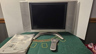 Sharp Aquos LC-15B6U-SM 15'' LCD Color Gaming TV Works! with Remote/manual READ