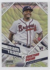 2021 Topps Stadium Club Chrome Beam Team Wave Refractor Cristian Pache 0c6