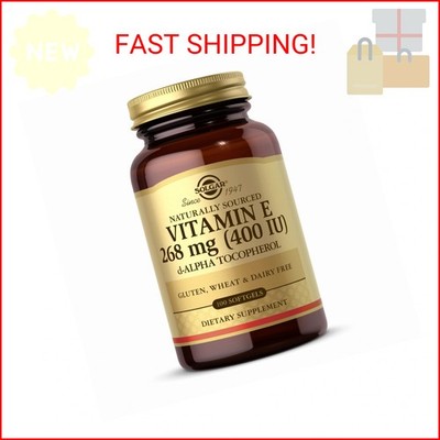 SOLGAR Vitamin E 268 mg (400 IU) - 100 Softgels - Naturally-Sourced Vitamin E as