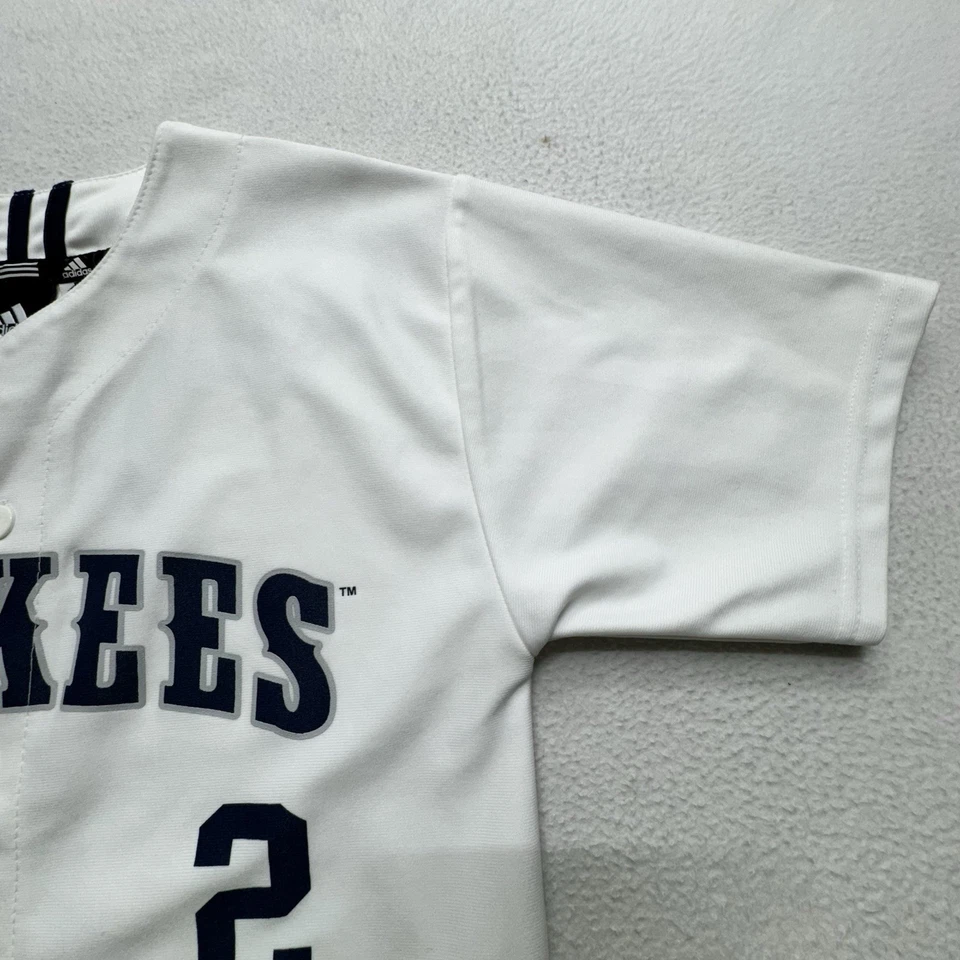 Camiseta de béisbol Derek Jeter #2 New York Yankees Adidas juvenil MED (10-12) blanca Foto 4 de 4