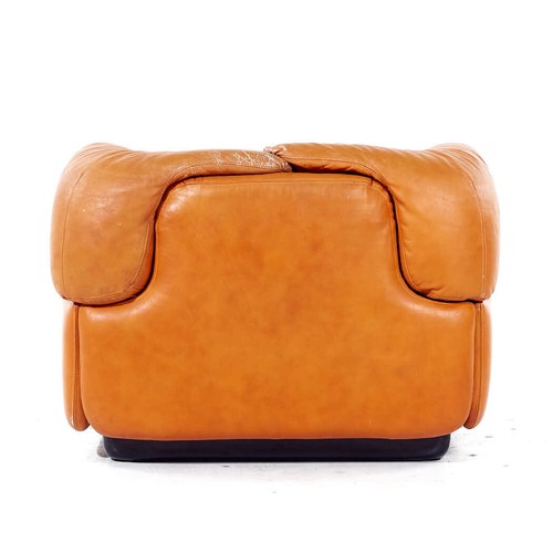 Alberto Rosselli for Saporiti Confidential MCM Leather Lounge Chairs - Pair - Picture 9 of 12