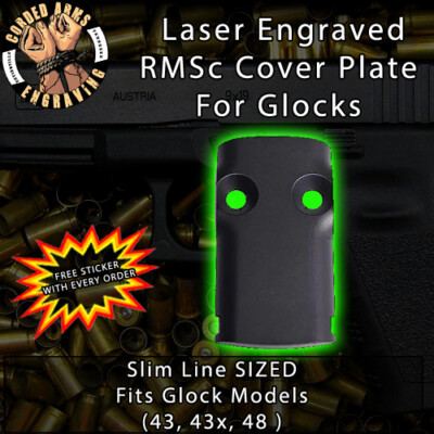 Blank RMSc Cover Plate for Glock43, 43x, 48 (NOT MOS)