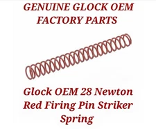 Glock OEM 28N Increased Power Firing Pin Spring ( RED ) Striker FOR ALL MODELS 