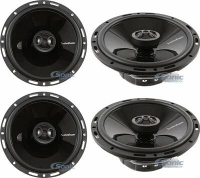 4) Rockford Fosgate P1650 6.5" 2-Way P1 Punch Series Car Audio Speakers