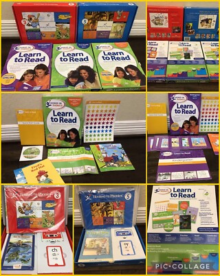 Hooked on Phonics Level 3, 5, Kinder, First Home School Learn To Read Ages 4-11