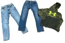 Chłopięce dżinsy GAP 12 Slim Straight Under Armour Camour Bluza z kapturem Bluza Rozmiar L