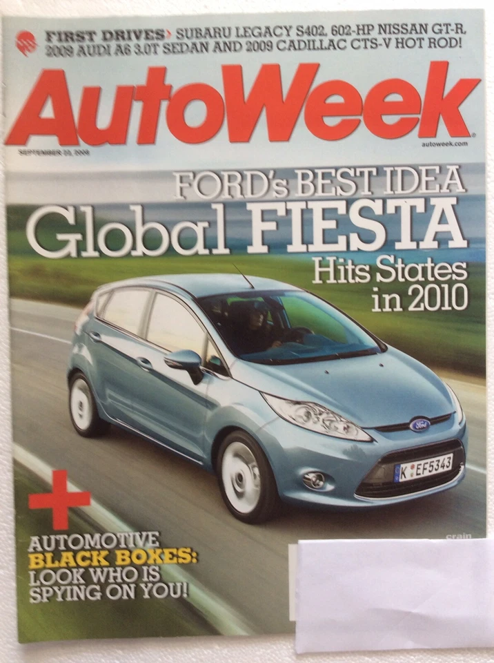 Autoweek Magazine September 22, 2008 - Cadillac CTS-V - Audi A6 - Joey Logano Foto 2 de 4