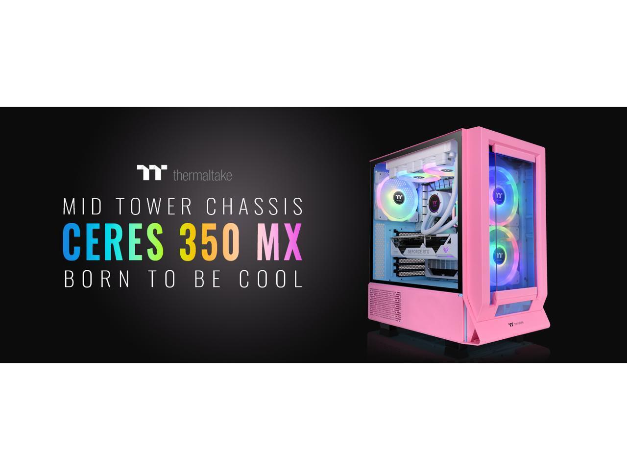 Корпус Thermaltake Ceres 350 MX Bubble Pink Mid Tower ATX 3 предустановленных модуля ARGB Fa 19790₽