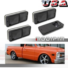 For 1968-1972 Chevy Gmc Truck Smoked Front Rear Side Marker Lights Housings 4x For 1968-1972 Chevy Gmc Truck Smoked Front Rear Side Marker Lights Housings 4x