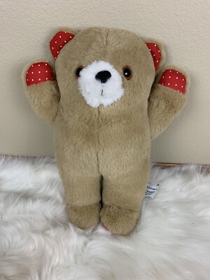 VINTAGE MUFFIN ENTERPRISES SIR KOFF A LOT BROWN TEDDY BEAR STUFFED ANIMAL PLUSH