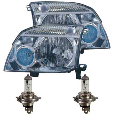 Halogen Scheinwerfer Set für Nissan X-TRAIL T30 06.01- H4 inkl. PHILIPS