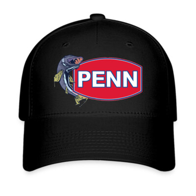 PENN Fishing Black Baseball Cap Size S/M L/XL