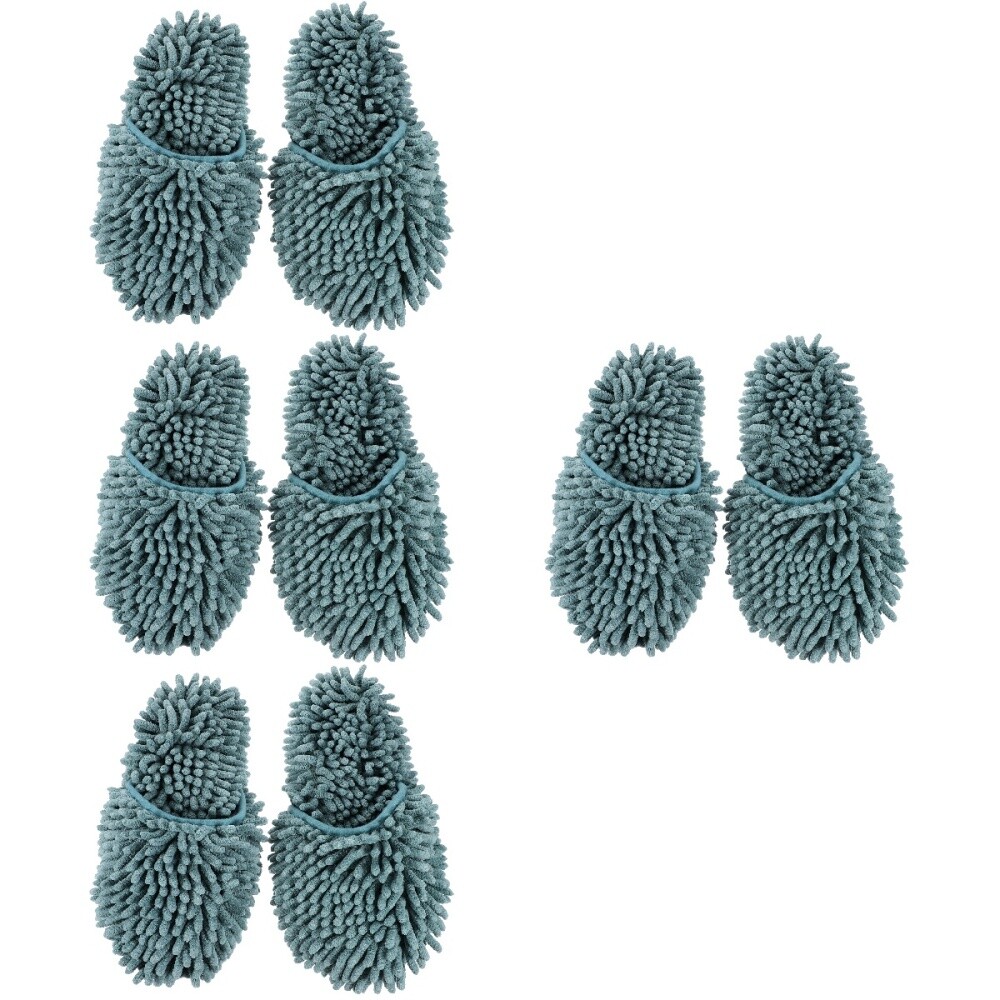 APL 4 Paia Scarpe Pulizia Mop Lavabili Pantofole Riutilizzabili Mop Scarpe