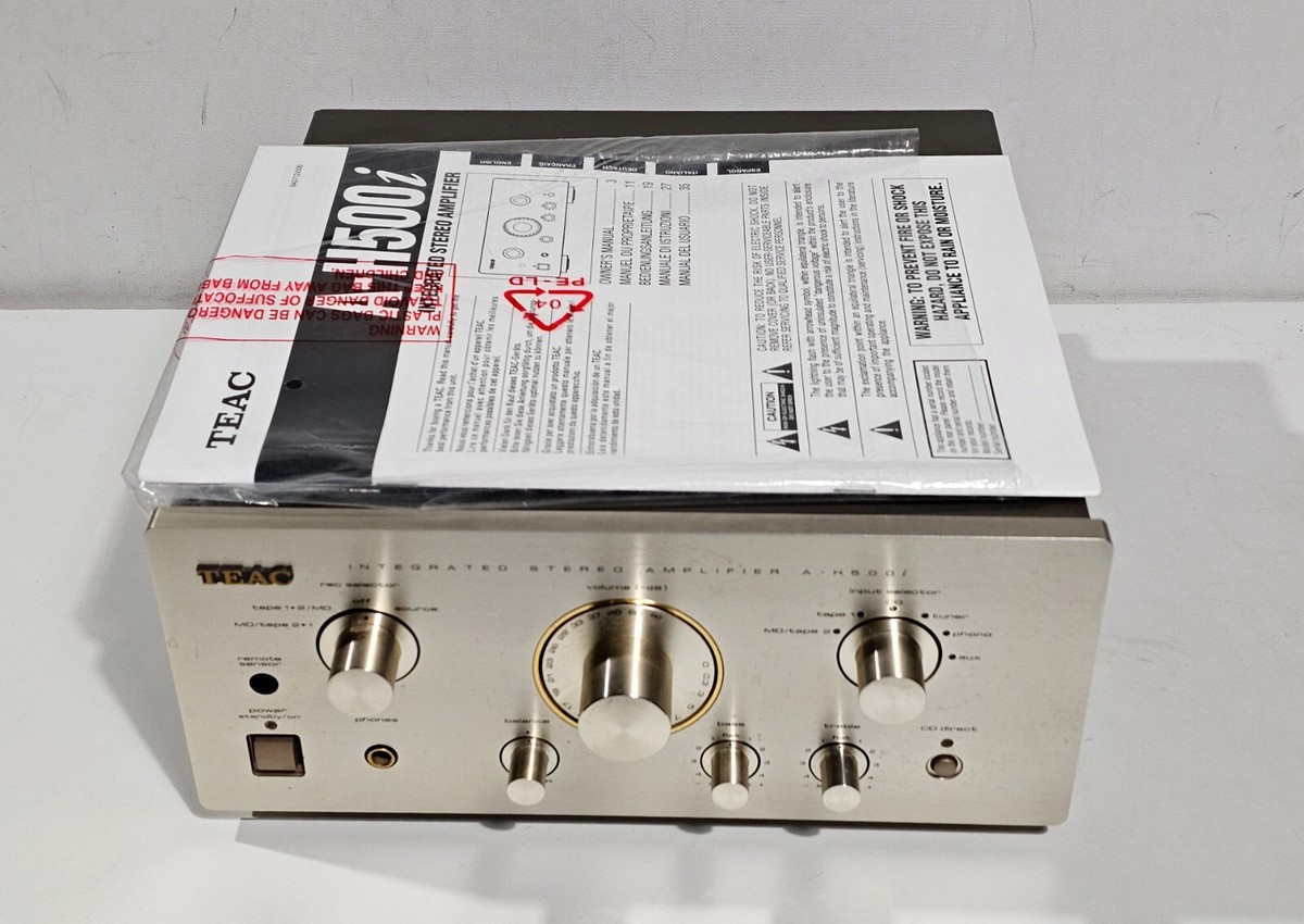 TEAC A-H500i - INTEGRATED STEREO AMPLIFIER & REMOTE CONTROL