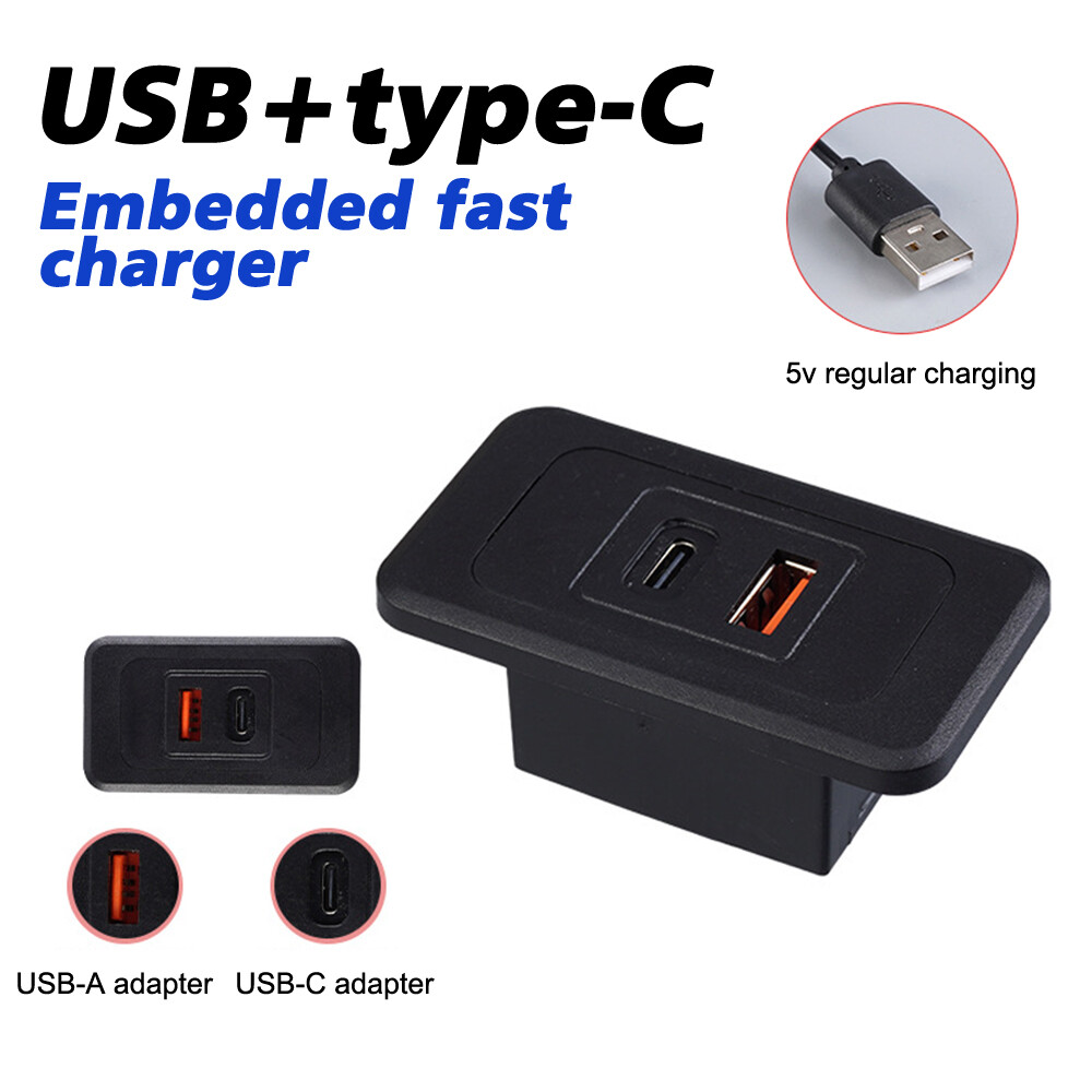 Ultra-Slim USB-C Furniture Socket with Fast Embedded Charging  