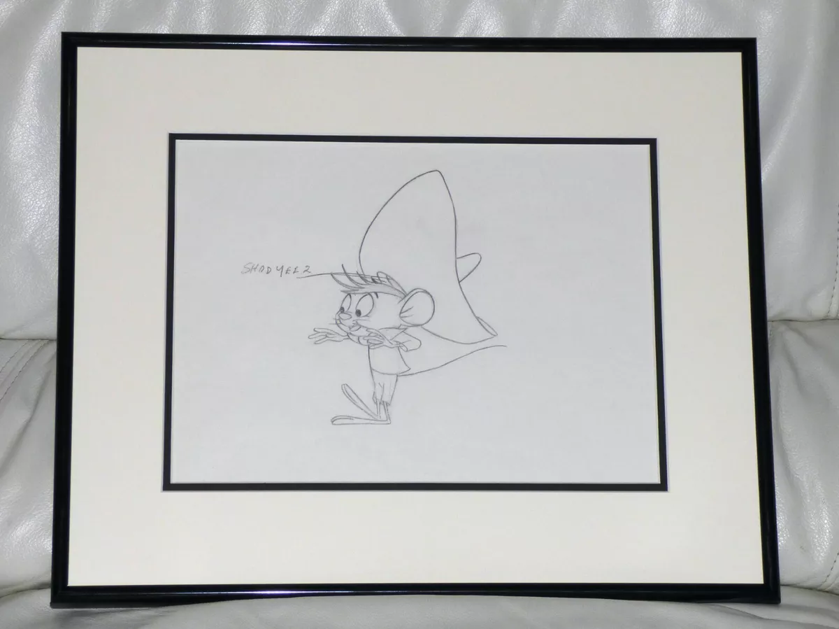 Warner Bros BUGS BUNNY SHOW Animation Drawing SPEEDY GONZALES in NO  BUSINESS LIKE SLOW BUSINESS 1962