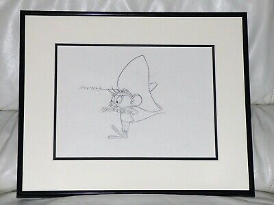 Looney Tunes Original Production Cel with Matching Drawing: Speedy Gonzales