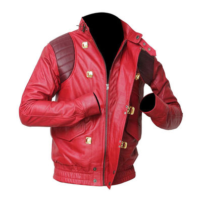 Giacca Da Motociclista In Pelle Rossa Di Akira Kaneda: Abbigliamento Da Motociclista Per Cosplay Anime - Italia - Foto 11