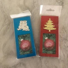 Christmas Mini Frames - SET OF 2 - 2" X 3" - NEW - READ BELOW