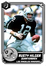 ACEO RUSTY HILGER LOS ANGELES RAIDERS CUSTOM HAND MADE ART CARD