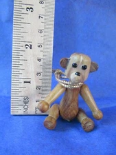 Rare 1950's Vintage Japan Zooline Jointed Articulating Wooden Bear - mint cond