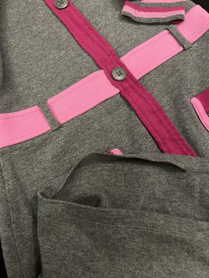 Vestido manga xadrez multicolorido Nannette infantil meninas tamanho 6X - Imagem 4 de 4