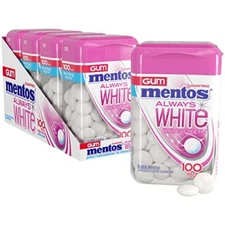 Mentos Always White Bubble Fresh Sugar Free Gum  Assorted Flavor Names , Sizes 