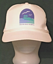 Vintage 1980s Snapback Baseball Cap Trucker Hat Grand Isle Marina Yupoong