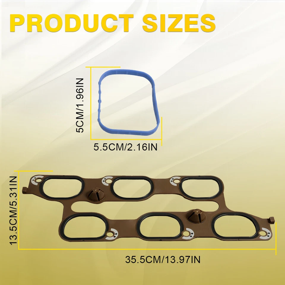 Kit de junta de colector de admisión de cilindro para Cadillac SRX CTS 3,0 L 3,6 L 11-2016 2010 Foto 2 de 4