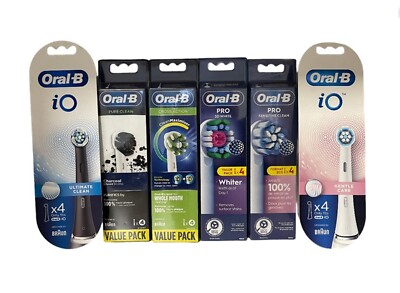 Oral B Aufsteckbürsten Cross Action Sensitive Clean 3D Io Pure Clean 4,8,12er