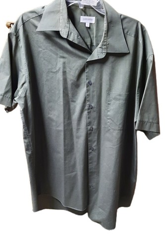 Concepts by Claiborne Button Up Dress Shirt No Iron Mint Green Size 16 1/2 34-35 - Picture 1 of 2