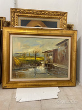 Quadro Dipinto Olio su tela con cornice - Pittore Spada