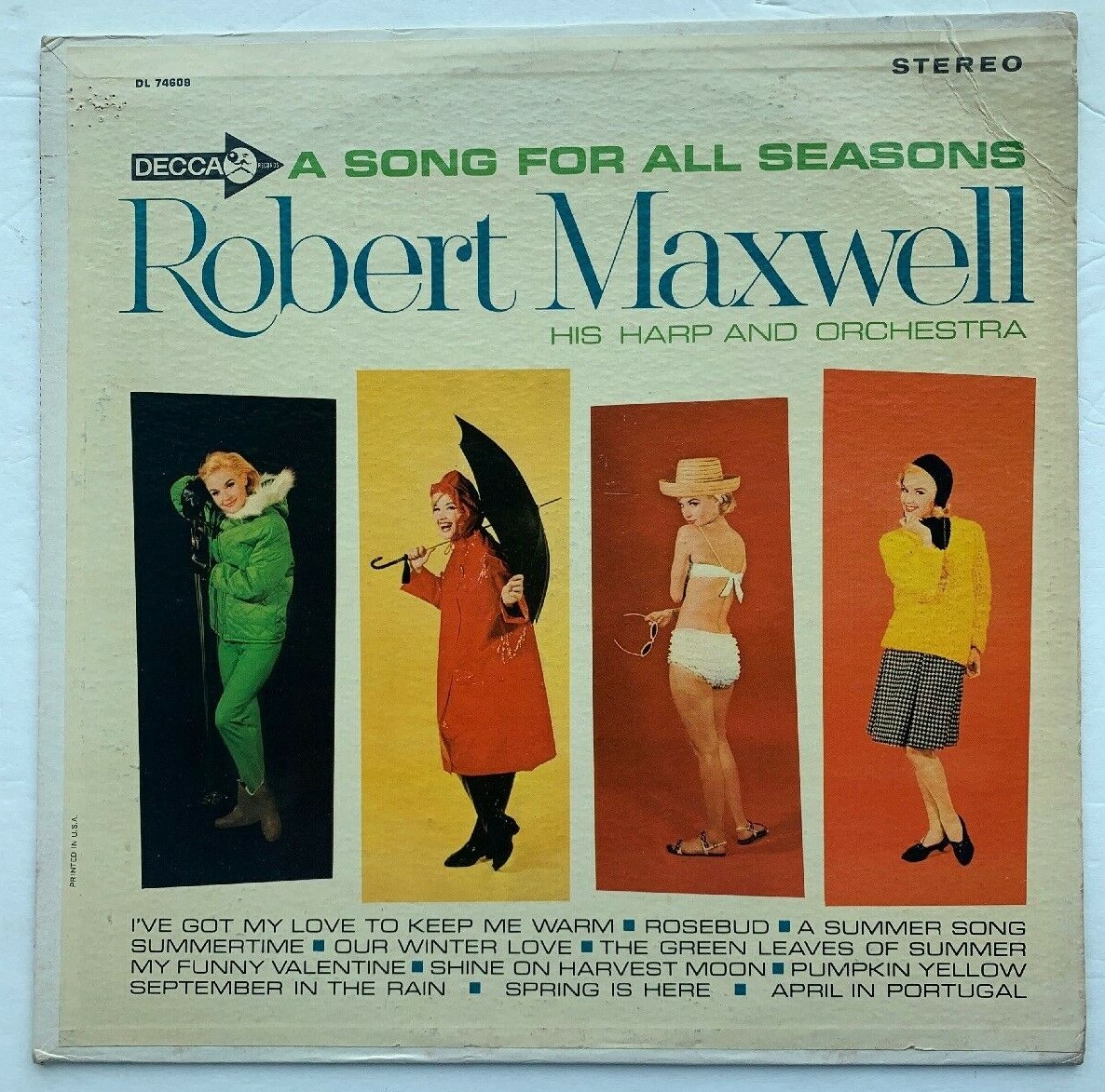 Robert Maxwell-A Song For All Seasons LP-1965 DECCA 74609