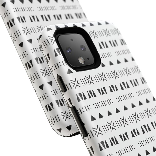 Black and White Southwestern Aztec Pattern Google Pixel Tough Cases - 第 70/131 張圖片