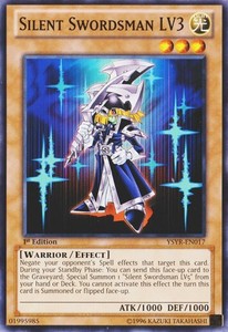 Silent Swordsman LV3 - YSYR-EN017 - Common - Unlimited Edition x3 - Near Mint