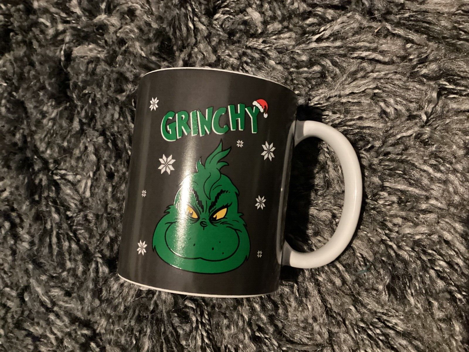 BNWT New The Grinch ‘Grinchy’ Christmas Mug - H9.5cm - Purple & Green