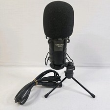 TASCAM TM-78 Electric Condenser Microphone With Stand 10 FT Livewire Cable.