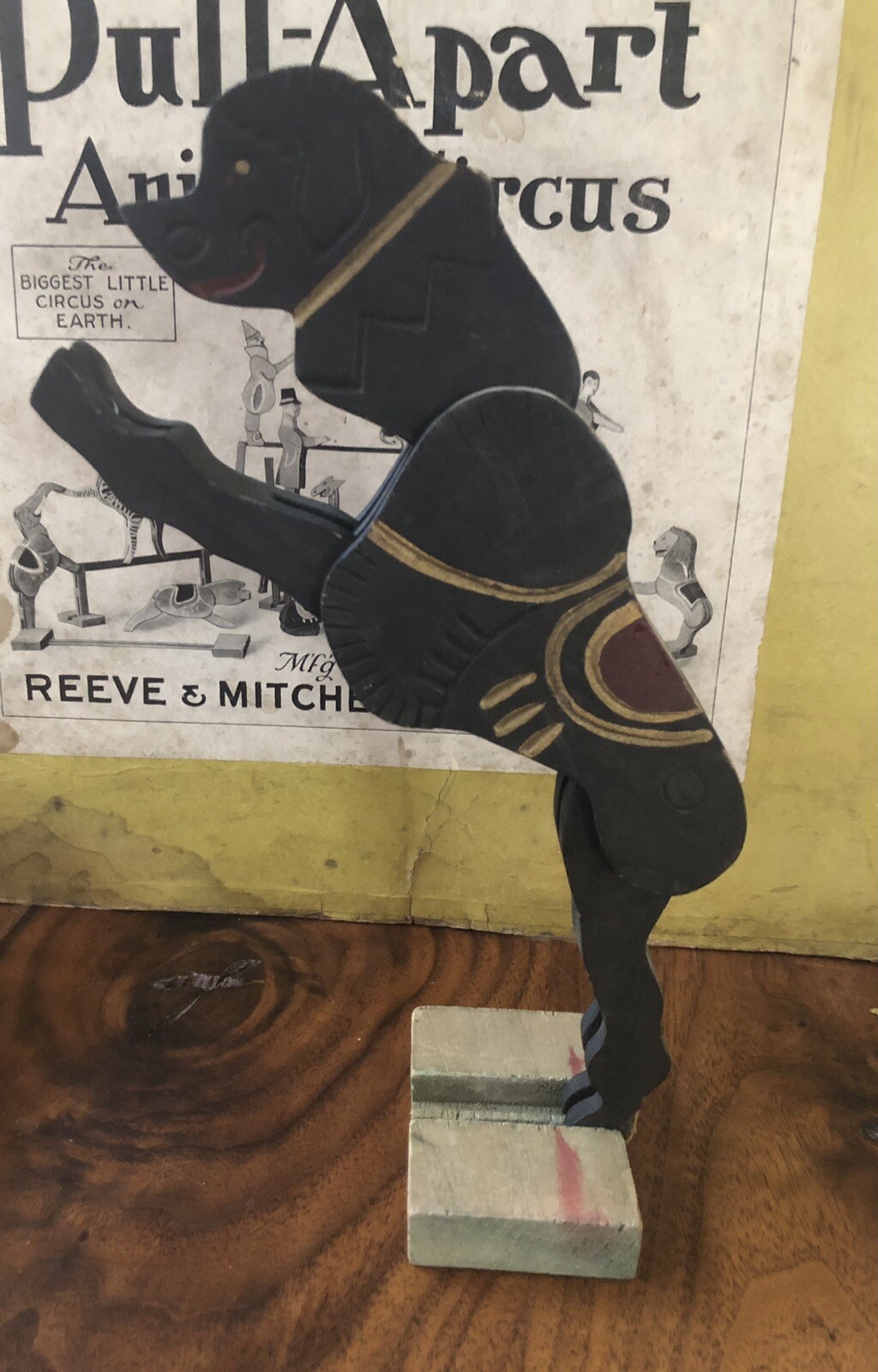 Vintage 1920’s Wooden Circus Animals PullApart Circus Mitchell & Reeve