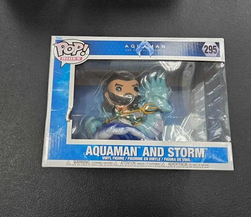 Funko Pop Rides Aquaman and Storm 295 Aquaman Lost Kingdom DC w/ Box Damage
