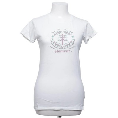 Element, T-shirt, Größe: M, Weiß/Mehrfarbig, Baumwolle, Print, Damen #Og5