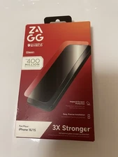 ZAGG InvisibleShield – Apple iPhone 16/15 Glass Shield Privacy Screen Protector