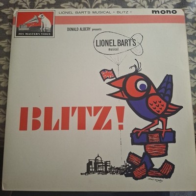 DONALD ALBERY PRESENTS LIONEL BART'S MUSICAL ''BLITZ'' MONO VINYL LP 1962 VG+