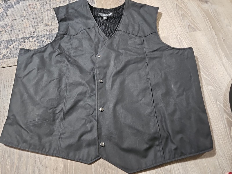 Concealed Carry Tactical Vest Tactical Mens Size 5XL Black Canvas 
