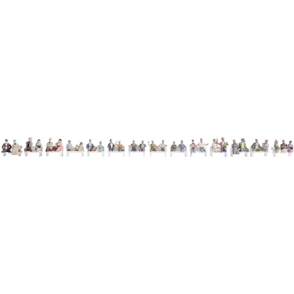 NOCH H0 Ville et campagne 16050 figurines peintes assises pour décor de train