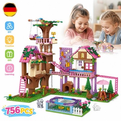 Baumhaus Bausteine Baumhaus Bauklötze 756 Stück Baumhaus Bausatz für Deko DIY DE