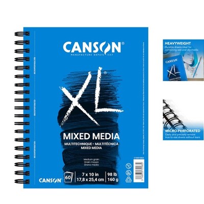 7x10 Mixed Media Pad - Versatile 60 Sheet Art Paper for Creative Exploration