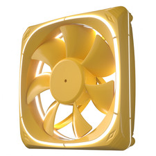 120mm Yellow PC Case Fan Quiet Cooling 4-Pin Gaming Desktop Computer Cooling Fan