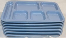 10 Pack - Carlisle 6 Compartment Cafeteria Fo...